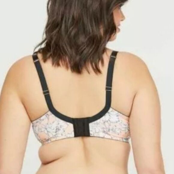 Cacique Lane Bryant Bra 42G lightly lined French Balconette floral - Picture 2 of 12